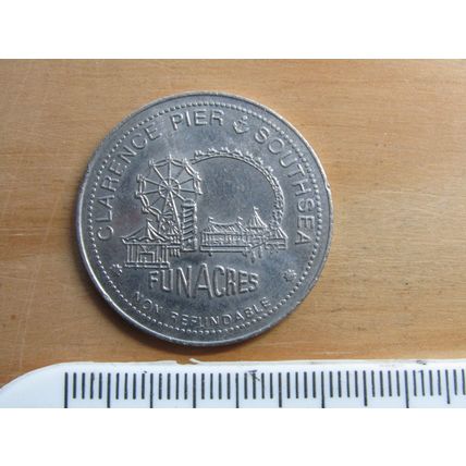 Fun Acres Clarence Pier Southsea Ride Token (E249)