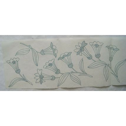 Unused 42 inch/106 cm Iron-on transfers - flowers, edging v.4