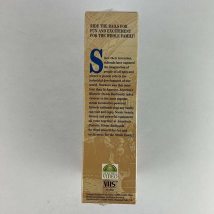 Americas Historic Steam Railroads VHS Video 1999 2-Tape Set