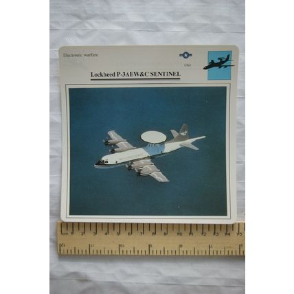 Lockheed P-3AEW&C Sentinel - USA - Electronic Warfare - Collectors Club Card