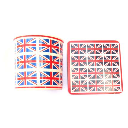 Union Jack Fine China Mug & Coaster Set 8 CM