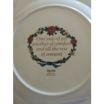 Spode 25th Wedding Anniversary Plate