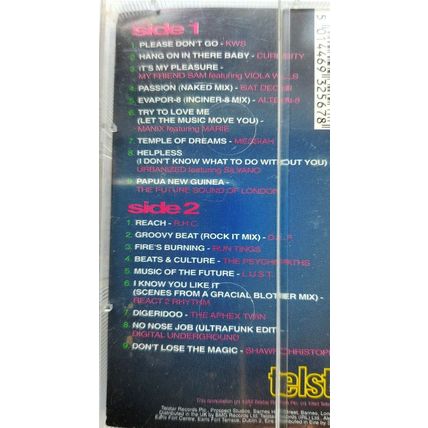 4 VINTAGE CASSETTES GLAM, RAVING, HARDCORE & MEGA-HITS IN EXCELLENT CONDITION