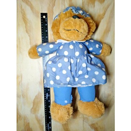 Berenstain Bears "Mama " Bear VTG 16" Plush Blue - Minor damage, needs sewing