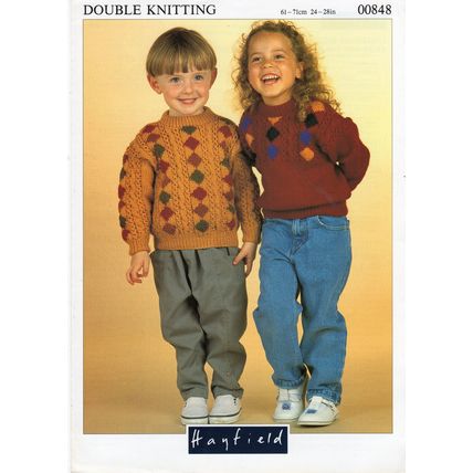 Hayfield 00848 DK Children's patterned sweaters Knitting pattern