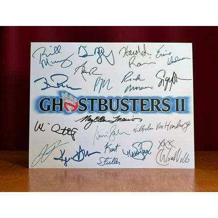Ghostbusters II Title Card Cast-Signed- 8.5x11- Autograph Reprints