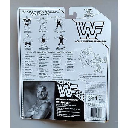 wwf ljn hasbro wrestling superstars series 8 red card mr. perfect figure