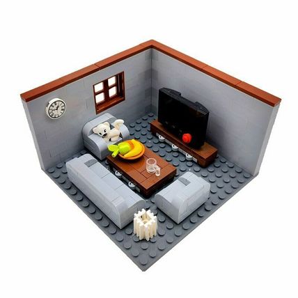 City House Building Block Toys For Children Living Room UK Dispatch