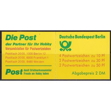Berlin - Germany 1987 Mi MH11o UMM - Booklet (E-108 (1))