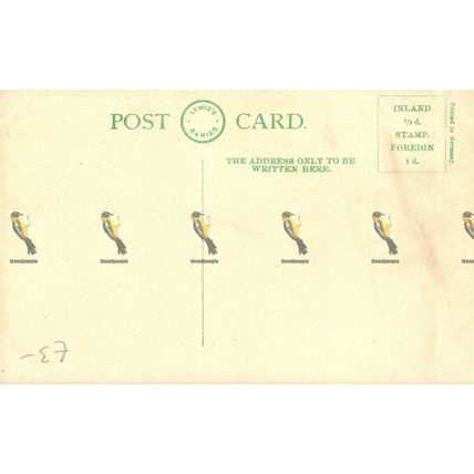 Village & Church, Eastham, Cheshire, Valentine's Postcard, 1900s