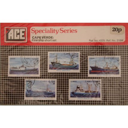 ACE Cape Verde Ships short set packet no 4325