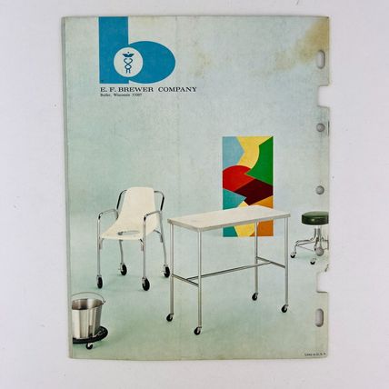 E F Brewer Company Hospital Surgical Nursing Home Equipment Brochure 1967