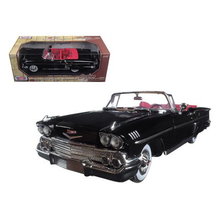 1958 Chevrolet Impala Convertible Black with Red Interior "Timeless Classics"...