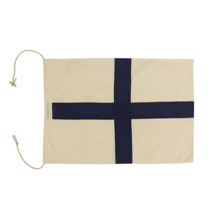 Pack Of 2] Letter X Cloth Nautical Alphabet Flag Decoration 20""