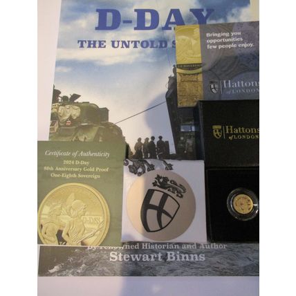 The 2024 D-Day 80th Anniversary Gold One Eighth Sovereign