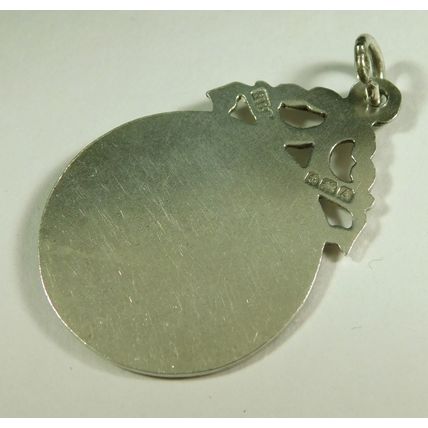 Antique Solid Silver Pocket Watch Fob Medal 1925 By H Bushell Unpersonalised