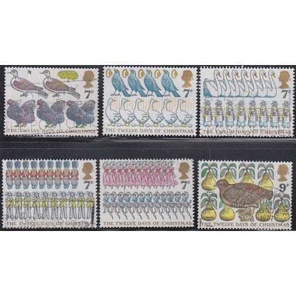 GB, 1977 Christmas set, SG 1044/9 (Scott 821/6), used