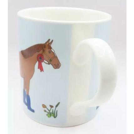 Horse Wearing Wellies Mug Fine China Ceramic 9.5 CM Microwave & Dishwasher Safe