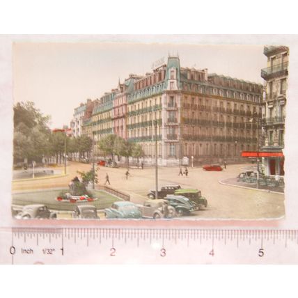 vintage postcard Place Darcy, Hotel de la Cloche, Dijon