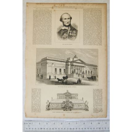 1877 engravings Walker Fine Art Gallery Liverpool, casket presented to Mayor