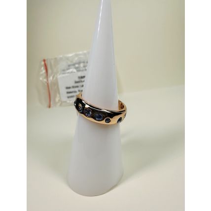 NIB Bomb Party Sz6 BP Ring RBP6964 Another Lifetime LC Blue Topaz Rose Gold Pl