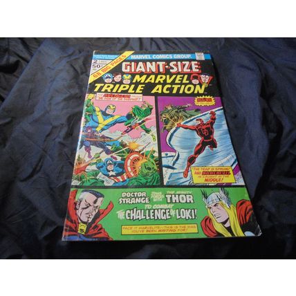 GIANT-SIZE MARVEL TRIPLE ACTION 1 & 2! Marvel – 1975 –Both FN! $32.00 Shipped!