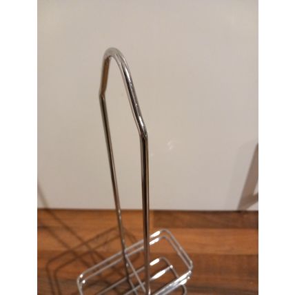 Oil and Vinegar Chrome Cruet Holder Caddy Rack Storage Home Restaurant Handle