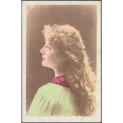 Eine Glamouröse Junge Dame, c.1900-05 - Aristophot Lychnogravüre Foto-AK