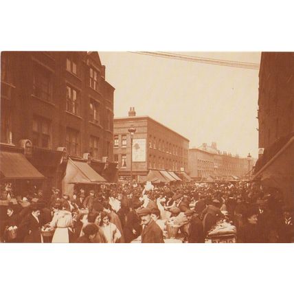 Postcard Petticoat Lane Market East End London 1912 - Nostalgia