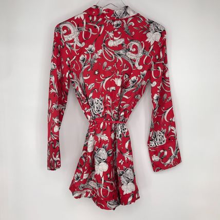 Victoria’s Secret Satin Red & White Romper Size Small Lingerie Pajama