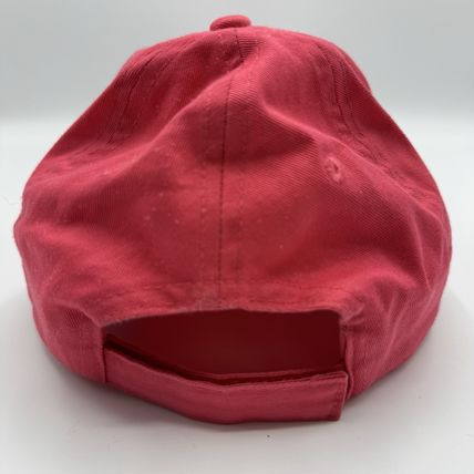Disney Parks Minnie Mouse Youth Hat Coral Pink Heart Cap Adjustable Kids