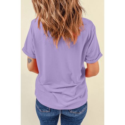Wisteria Checkerboard MAMA Graphic Crewneck Tee