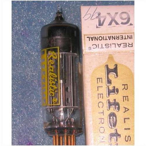 Realistic Gold Pin 6X4 EZ90 Vacuum Tube NOS