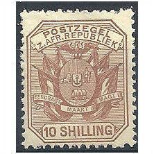 Transvaal 1896 SG212a 10/- Pale Chestnut Mounted.Mint.