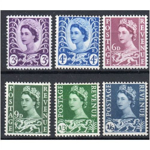 1958 sg W1 - sg W6 Fresh unmounted mint set (Z187)