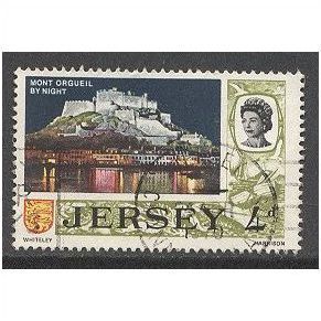 SG19 4d Mont Orgueil Castle by night.Fine Used.nb13