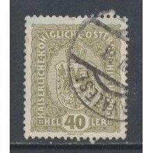 Austria.SG256 40h Arms of Austria (Olive).Fine Used.Dec14