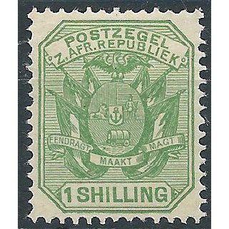 Transvaal 1894 SG204 1/- Yerllow-Green Mounted Mint .. .