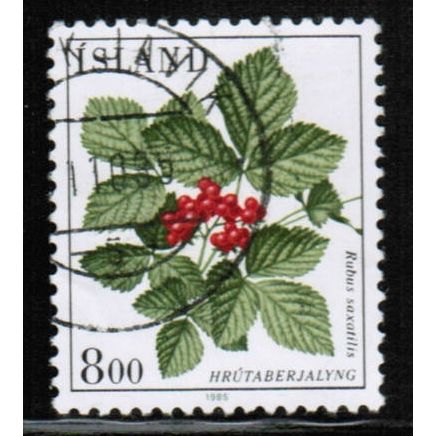 1985 Iceland - Sc# 602 used - Flower 8.00 kr