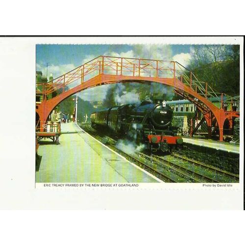 Yorkshire BR 45428 ERIC TREACY Goathland Postcard by North York Moors Railway