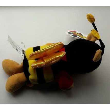 BUMBLE BEE POOH 8", Plush/Beanie, Tagged, MOUSEKETOYS / DISNEY