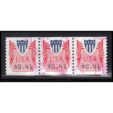 Used CVP32 41c Shield Fine Strip of 3 PA5300