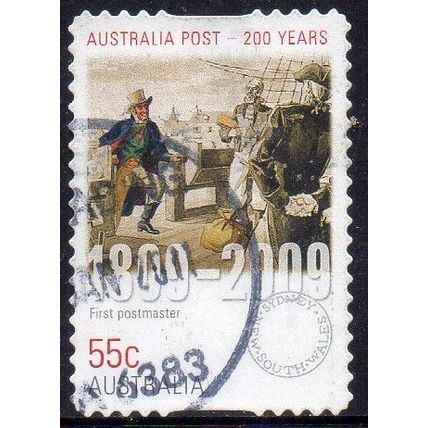 Australia 2009 200 Years of Australia Post - First Postmaster 55c s/a Used