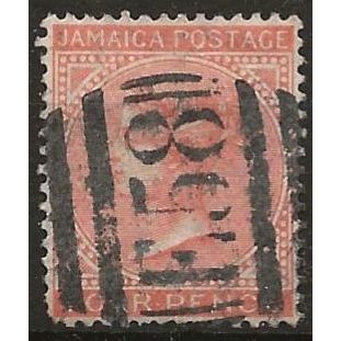 Jamaica 1888 SG22 4d Red-Orange Wmk Crown CA Good Used ..