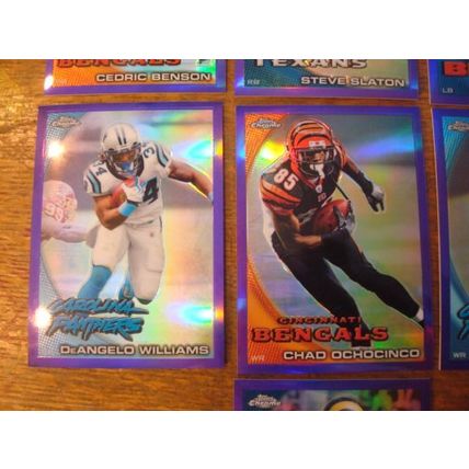 2010 Topps Chrome,7-Cards, Rare Purple Refractors, All Numbered to 555