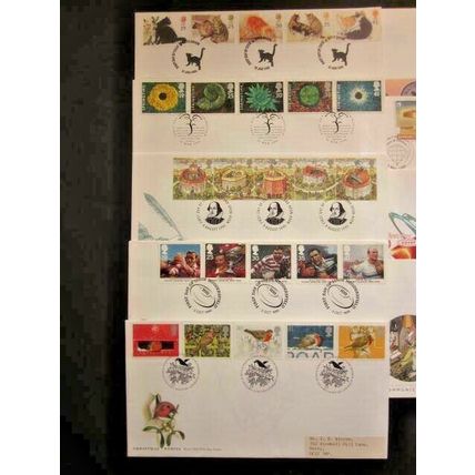 1995 A YEAR GROUP OF NINE COMMEMORATIVE F.D.I. POSTMARKED COVERS. (E) #01231