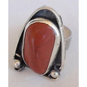 Natural blood stone ring LG