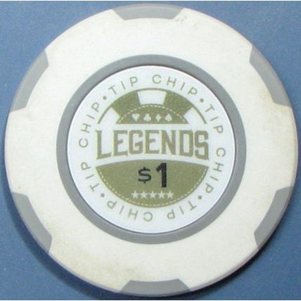 Legends. $1 Casino Chip. On-line Casino. Z89.