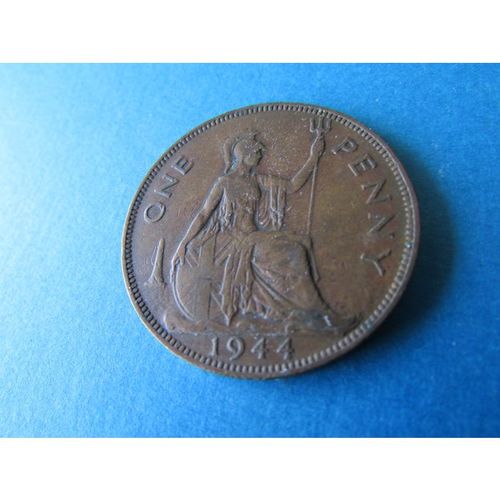 1944 GEORGE VI ONE PENNY - COIN - 2 FREE POST. AS