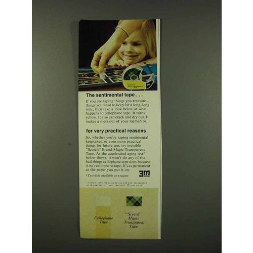 1973 3M Scotch Brand Magic Transparent Tape Ad